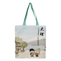Sac fourre-tout pliable en toile non tissée personnalisé, motif dessin animé, taille moyenne, marque Yulong, origine Sichuan, modèle sacs à main