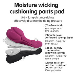 <span class=keywords><strong>Pantaloni</strong></span> da Ciclismo ROCKBROS da <span class=keywords><strong>Donna</strong></span> Antivento in Pile con Imbottitura in Gel 3D, <span class=keywords><strong>Pantaloni</strong></span> in Nylon per Bicicletta per Ciclismo Invernale e Mountain Bike - Product Image 3