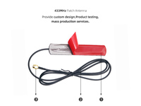 Antenne LoRa à profil bas 433 MHz à gain élevé 5 dBi longue portée avec montage adhésif et câble RG174 connecteur SMA mâle