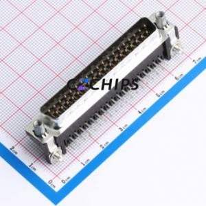 5747843-6 D-Sub/VGA Connector Bent Lead Through Hole Connector Male 37P Right Angle Insert 2 - Product Image 1