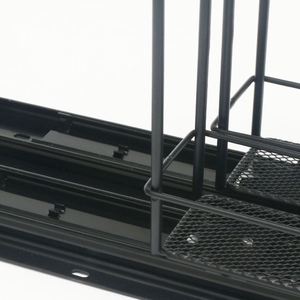 Estantes para Especias de Acero al Carbono Resistentes al Óxido, Modernos, de Doble Nivel, Deslizantes, Organizadores para Debajo del Fregadero de Cocina - Product Image 3
