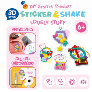 Mainan Edukatif Kreatif Lucky Toys 4 in 1 DIY Stiker Hewan Kulit untuk Melukis, Membuat Kerajinan, Menggambar, dan Menghias untuk Anak - Product Image 4