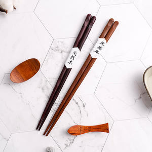 Venta al por mayor japonés creativo 23,5 cm indonesio palillos de madera en espiral vajilla de madera - Product Image 4