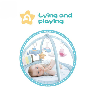 5 en 1 bébé doux petit éléphant pédale ronde Piano Fitness cadre avec miroir infantile enfant en bas âge jouets jouer jeux de gymnastique tapis - Product Image 3