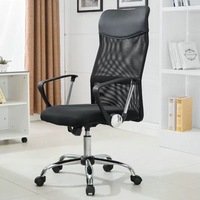 Chaise de bureau moderne d'intérieur à dossier haut Chaise à dossier en maille à la mode Chaise de bureau ergonomique au design moderne