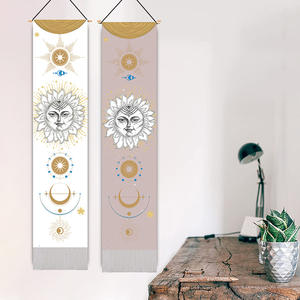 Tapisserie de phase de lune de soleil bohème long tissu <span class=keywords><strong>tenture</strong></span> murale tapisseries d'art vertical pour chambre à coucher - Product Image 5