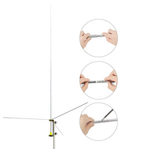 Estación Base para exteriores, <span class=keywords><strong>antena</strong></span> de <span class=keywords><strong>Radio</strong></span> CB de 27mhz, 6,2 m, <span class=keywords><strong>3</strong></span>.5dBi, de aleación de aluminio, omnidireccional - Product Image 3