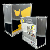Présentoir en acrylique personnalisé Poke Mon Centre Celebrations ETB Elite Trainer Box Case avec vis assemblée pour Pokemon