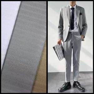 Thời Trang Phong Cách Twill Dot Tr Vải Cho Mens Phù Hợp Với Chất Lượng Cao Chính Thức Phù Hợp Với Vải Len Người Đàn Ông <span class=keywords><strong>Suiting</strong></span> Polyester Vải - Product Image 6