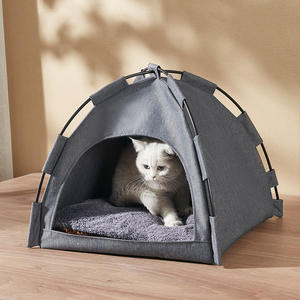 Venta al por mayor de camas <span class=keywords><strong>para</strong></span> mascotas <span class=keywords><strong>para</strong></span> gatos y <span class=keywords><strong>perros</strong></span> con tienda de verano y aislamiento de invierno durante todo el año - Product Image 5