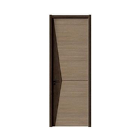Porte intérieure moderne en bois mélaminé pour chambre, hôtel, villa et hôpital - Couleur et taille personnalisées - Garantie de 3 ans