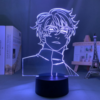 Lámpara de Noche con Ilusión 3D, Luz Nocturna con Diseño de Niño Amoroso para Decoración de Dormitorio Infantil, Lámpara LED de Mesa 3D, Regalo, Dropshipping