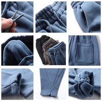 Pantalons pour hommes grande taille, pantalons de survêtement lourds, pantalons de survêtement d'hiver pour hommes, 100% coton, pantalons de survêtement