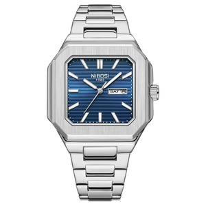 Reloj de Cuarzo Cuadrado de Nuevo Lanzamiento Drioshipping para Hombre, Estilo Ejecutivo Elegante, Resistente al Agua, con Fecha Automática, Reloj de Pulsera Masculino - Product Image 2