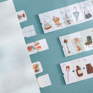 12 autocollants longs par paquet, série Island Time, décoration de voyage apaisante - Product Image 2
