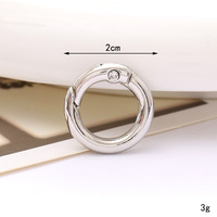 Anneau à ressort en alliage de zinc, fermoir mousqueton ouvert, crochet à pression en forme de cœur, accessoires de porte-clés pour la fabrication de bijoux, vêtements et sacs DIY