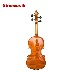 Violín Profesional Sinomusik, Personalizado, con Tapa de Abeto Tallado y Acabado en Madera Flameada, Hecho a Mano, Pintado con Óleo - Product Image 5
