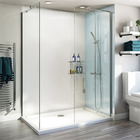 Porte de douche en verre sans cadre DAIYA Canada avec verre clair