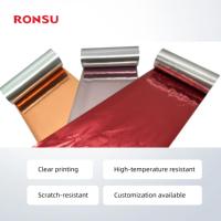 Ruban de transfert thermique en résine de cire de haute qualité, lavable, encre couleur, film de résine, compatible avec Zebra