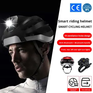 <span class=keywords><strong>Casco</strong></span> de seguridad integrado para hombres y mujeres para Bluetooth Smart con música para bicicleta Balance Car Scooter Riding Sombrero integrado - Product Image 2