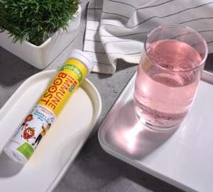 Tabletas Efervescentes de Apoyo Inmunológico para Niños y Adolescentes con Certificación <span class=keywords><strong>GMP</strong></span>, con Vitamina C, D, Zinc, Calcio y Hierro - Product Image 2