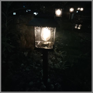 Lámpara Solar de Jardín de 13.6cm x 47.7cm, LED, Impermeable, para Caminos Exteriores, Patio, Césped, Decoración - Product Image 4