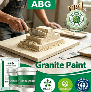 Revêtement de granit visqueux avec granulats de pierre grossiers, revêtement mural en granit liquide pour murs verticaux, performance anti-affaissement - Product Image 1