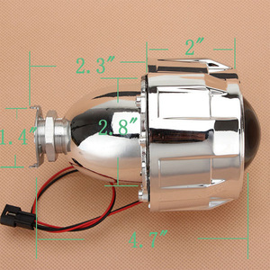 2.5 Inch Projector Lens H1 Bi Xenon Universal Headlight Kit Electroplated Silver - Product Image 3