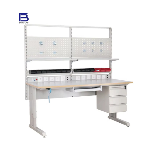Commercial ESD Workbench Steel Frame ESD Workbench Anti-Static Surface Laboratory Workshop Electronics PCB Testing