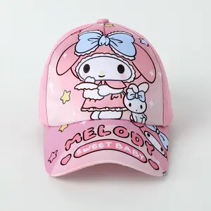 XUX Kids Cartoon Caps Hood Kuromi Melody Duck Tongue Hat Cute Casual Out Door Hats Wholesale