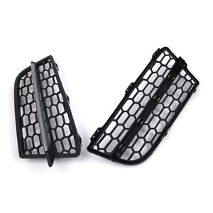 Parrilla Delantera Inferior BMW Tipo Panal Negro con Barra Plateada para F20 F21 2011 2015 - Product Image 3