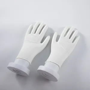 厂家白色丁腈手套一次性无粉白色丁腈手套9英寸一次性白色丁腈手套