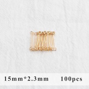 دبابيس مزدوجة الثقب M897 للبيع بالجملة، خالية من النيكل، إكسسوارات لصناعة المجوهرات، 100 قطعة/مجموعة - Product Image 4