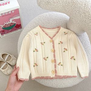 Suéter de Punto para Niños de 0 a 3 Años, Chaqueta de Punto Bordada para Niñas Pequeñas, <span class=keywords><strong>Ropa</strong></span> para Bebés Recién Nacidos - Product Image 6