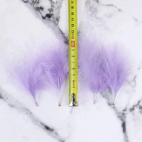 Plumes de marabout de Turquie sélectionnées pour la pêche à la mouche Bugger Leech Streamer Matériaux de montage de mouche Accessoires de pêche sauvage