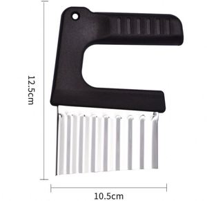 Cuchillo manual ondulado para cortar patatas, verduras y frutas en rodajas, picador de patatas, máquina para hacer patatas fritas - Product Image 6