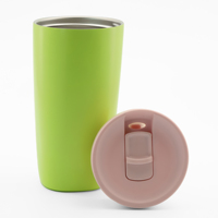 Gobelet isotherme en acier inoxydable de 12/20 oz, réutilisable, pour café glacé, avec couvercles, bouteille d'eau, tasse à café de voyage
