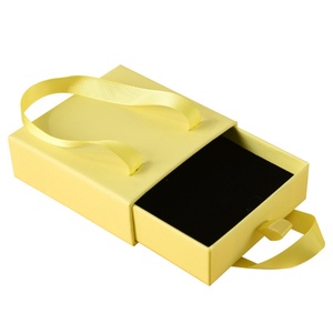 Luxury Cardboard Drawer Jewelry Packaging <b>Box</b> with Satin Handle Custom logo for Necklaces Bracelets Rings <b>Earrings</b> Other <b>Gifts</b> - Product Image 5