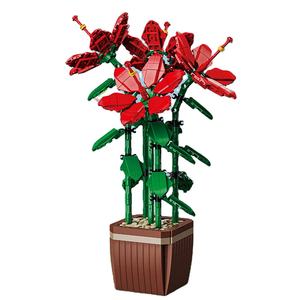 ชุดของเล่นประกอบรูปดอกไม้โรโดเดนดรอนแบบใหม่ในกระถาง  ขนาด 1:8  วัสดุพลาสติกเพื่อการศึกษา สำหรับเด็ก - เป็นมิตรกับสิ่งแวดล้อม - Product Image 6