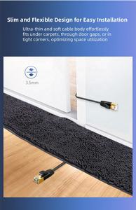 Câble de raccordement réseau Ultra-mince Cat6A STP 10Gigabit Cordon de raccordement Ethernet <span class=keywords><strong>RJ45</strong></span> 36AWG plaqué or blindé de <span class=keywords><strong>catégorie</strong></span> <span class=keywords><strong>6A</strong></span> - Product Image 4