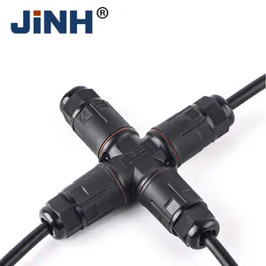 JINH IP68 quatre voies 5 broches connexion rapide de fil connecteur étanche sans vis pour LED