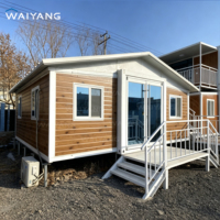 Maison conteneur préfabriquée extensible facile à construire, 3 chambres, étanche, modulaire, mobile, pour habitation ou station balnéaire