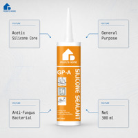 FEIDU GP-A Perekat Silikon Struktural Tahan Air Netral untuk Konstruksi Jendela/Pintu/Kaca 300ml Cartridge