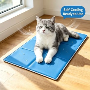 Tapis rafraîchissant pour animaux de compagnie, gel rafraîchissant d'été, non toxique, auto-refroidissant, imperméable, pliable, résistant aux rayures, lavable, pour voiture - Product Image 1