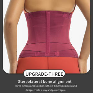 ウエストトレーニングボディシェイパータイトトリマーベルト彫刻シェイプウェアトリマーサウナスウェットヨガガードルスリムベリーバンド女性用コルセット - Product Image 4