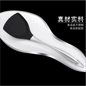 <b>Silicone</b> Spatula Stainless Steel Heat Resistant Kitchen Cooking <b>Tool</b> Set - Product Image 1