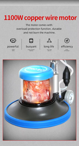 2025 mới 1500W Điện quét sàn 175RPM thương mại sử dụng máy làm sạch thảm với giấy chứng nhận đánh bóng - Product Image 6