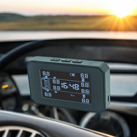 Sistem TPMS 10 roda efisiensi tinggi, sensor eksternal dan pengulang untuk pengukur ban truk