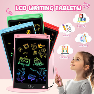 Tablette d'écriture LCD Yuglow, lot de 2, 8,5/10 pouces, ensemble combiné, tableau de <span class=keywords><strong>dessin</strong></span> pour enfants, gribouillage, esquisse, jouet éducatif - Product Image 1