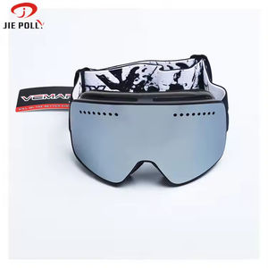Jiepolly新しいデザインPc Anti-Fog Uv400保護交換デュアルアンチフォグレンズ雪アイススケートスキーゴーグル磁気冬用メガネ - Product Image 3